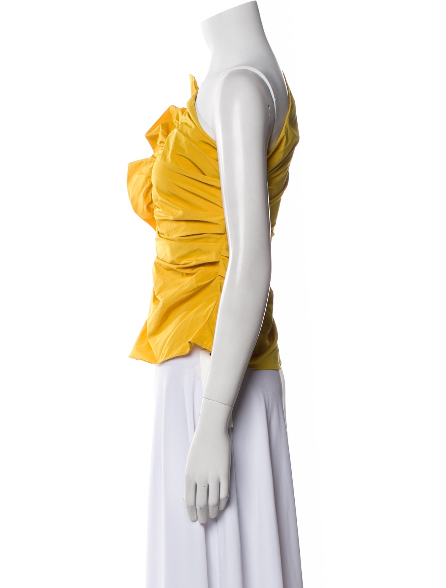 Ulla Johnson One-Shoulder Sleeveless Crop Top