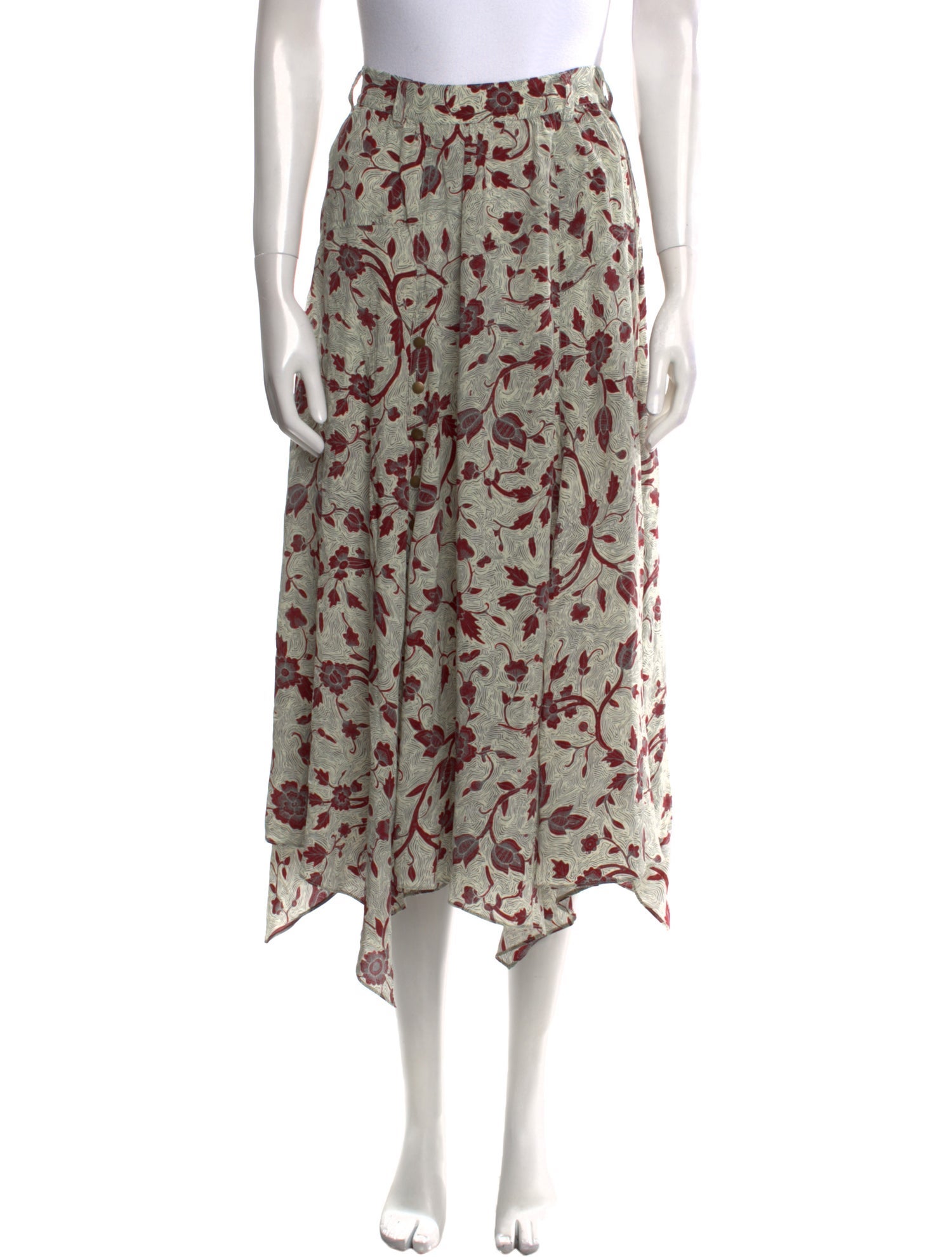 Ulla Johnson Silk Midi Length Skirt