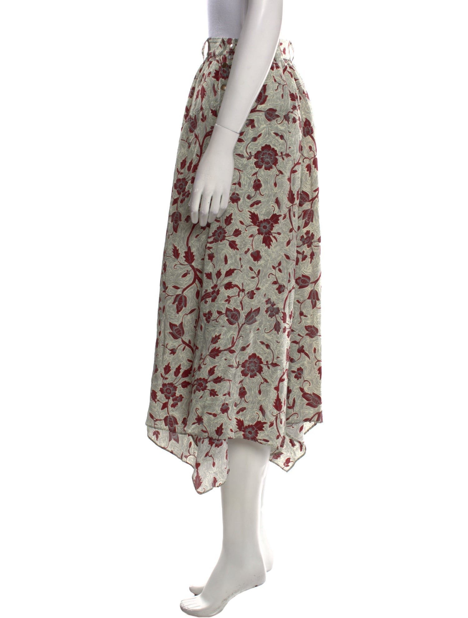 Ulla Johnson Silk Midi Length Skirt