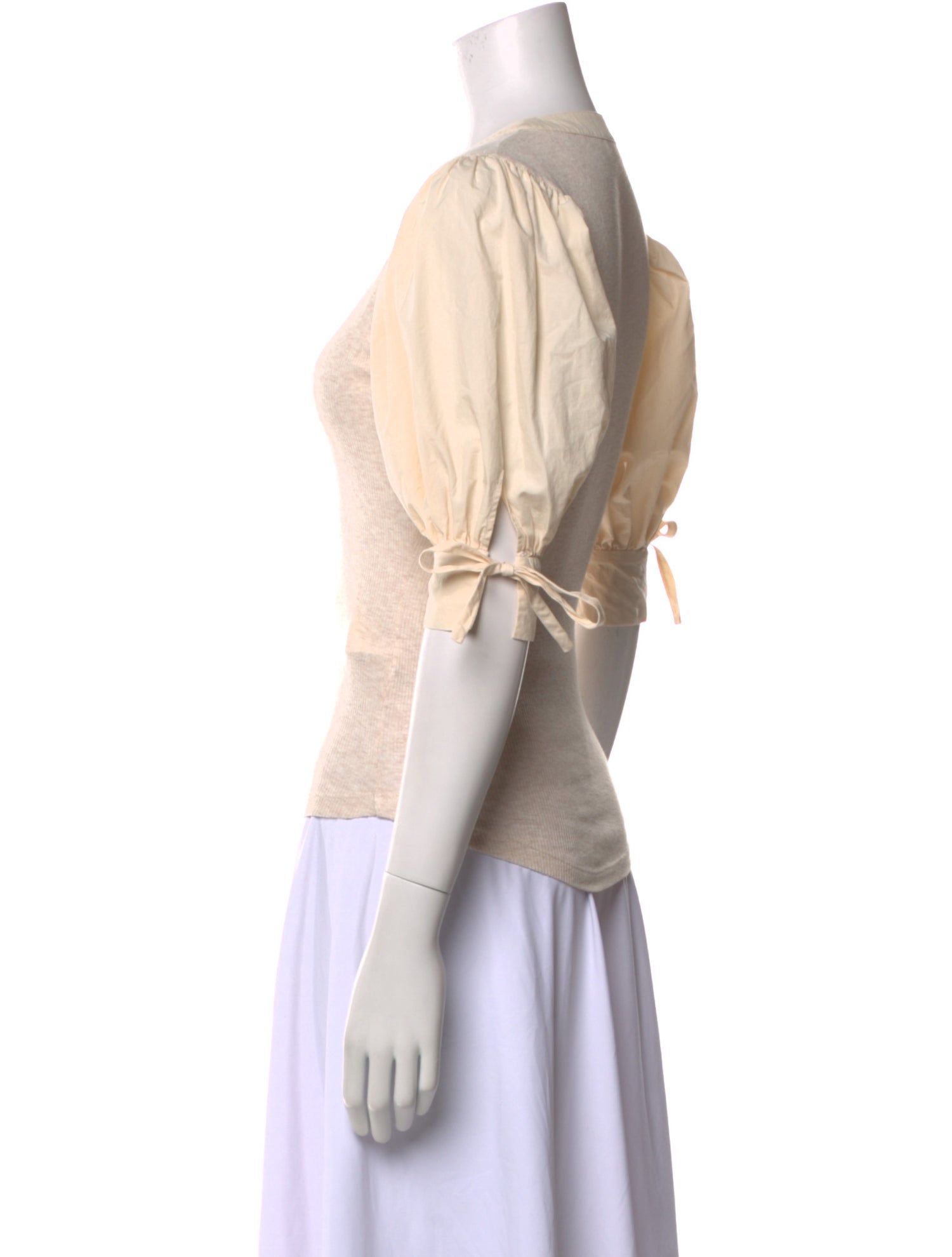 Ulla Johnson V-Neck Three-Quarter Sleeve Top