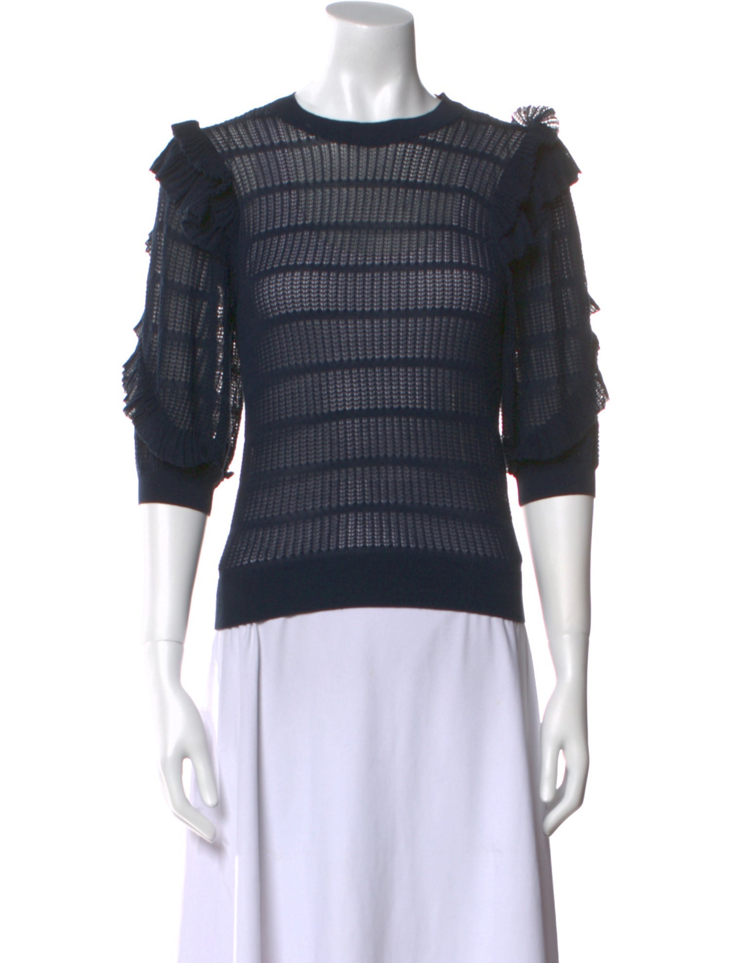 Ulla Johnson Striped Crew Neck Sweater