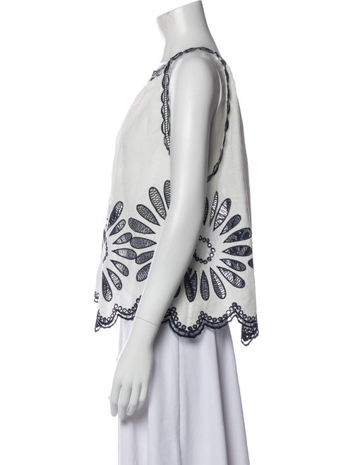 Ulla Johnson Printed Scoop Neck Blouse