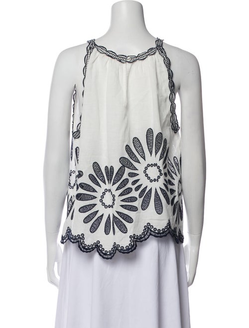 Ulla Johnson Printed Scoop Neck Blouse