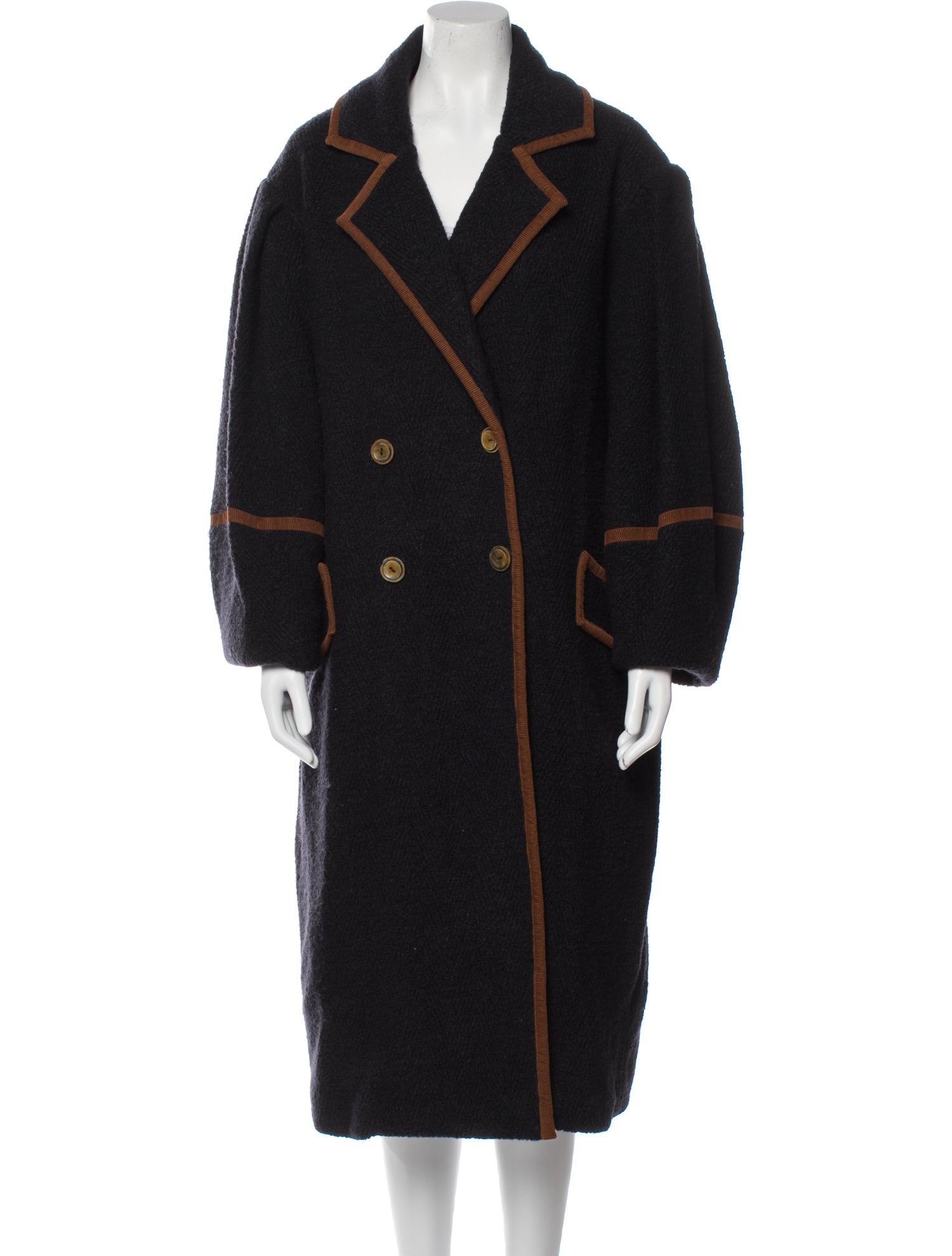 Ulla Johnson Wool Faux Fur Coat