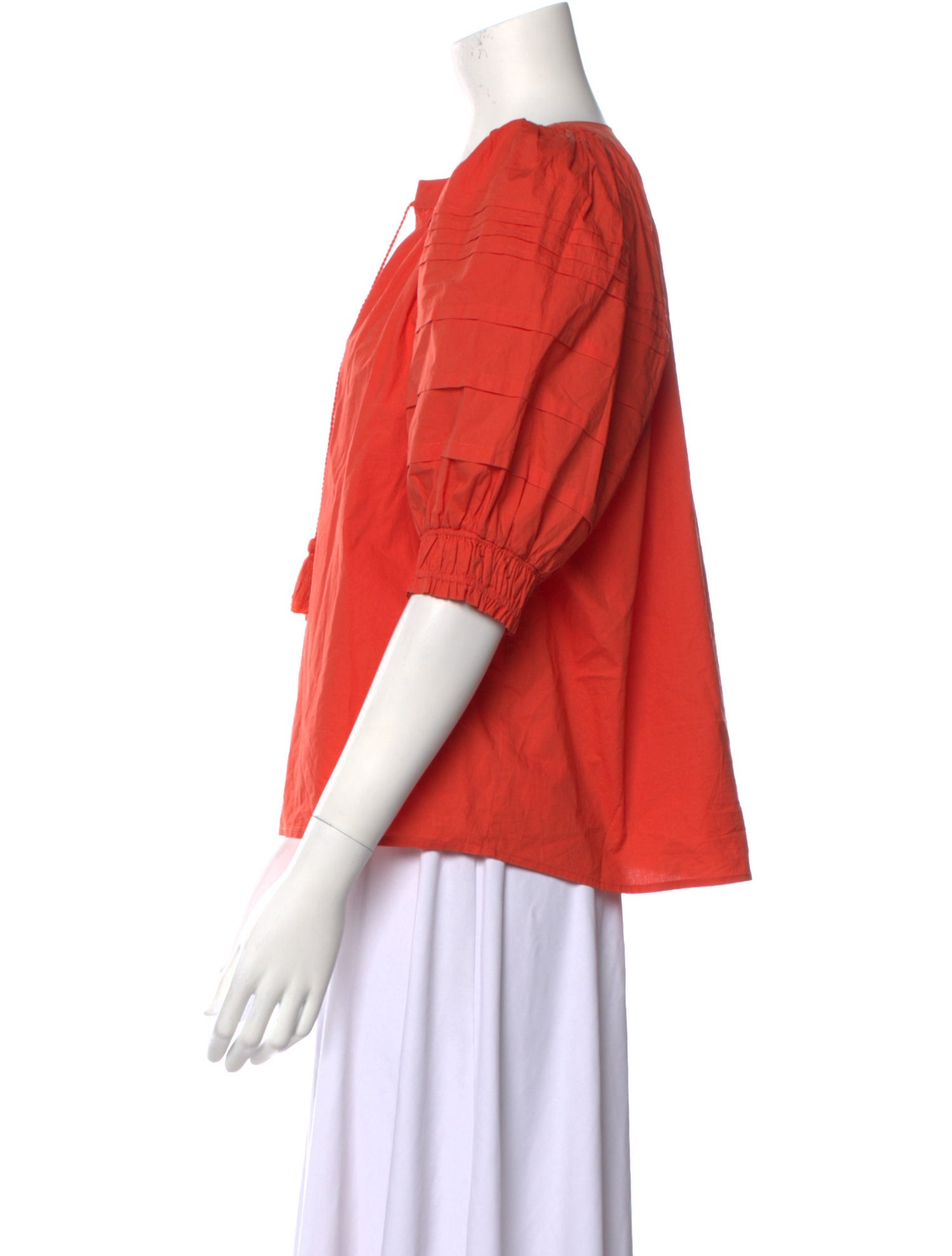 Ulla Johnson V-Neck Three-Quarter Sleeve Blouse