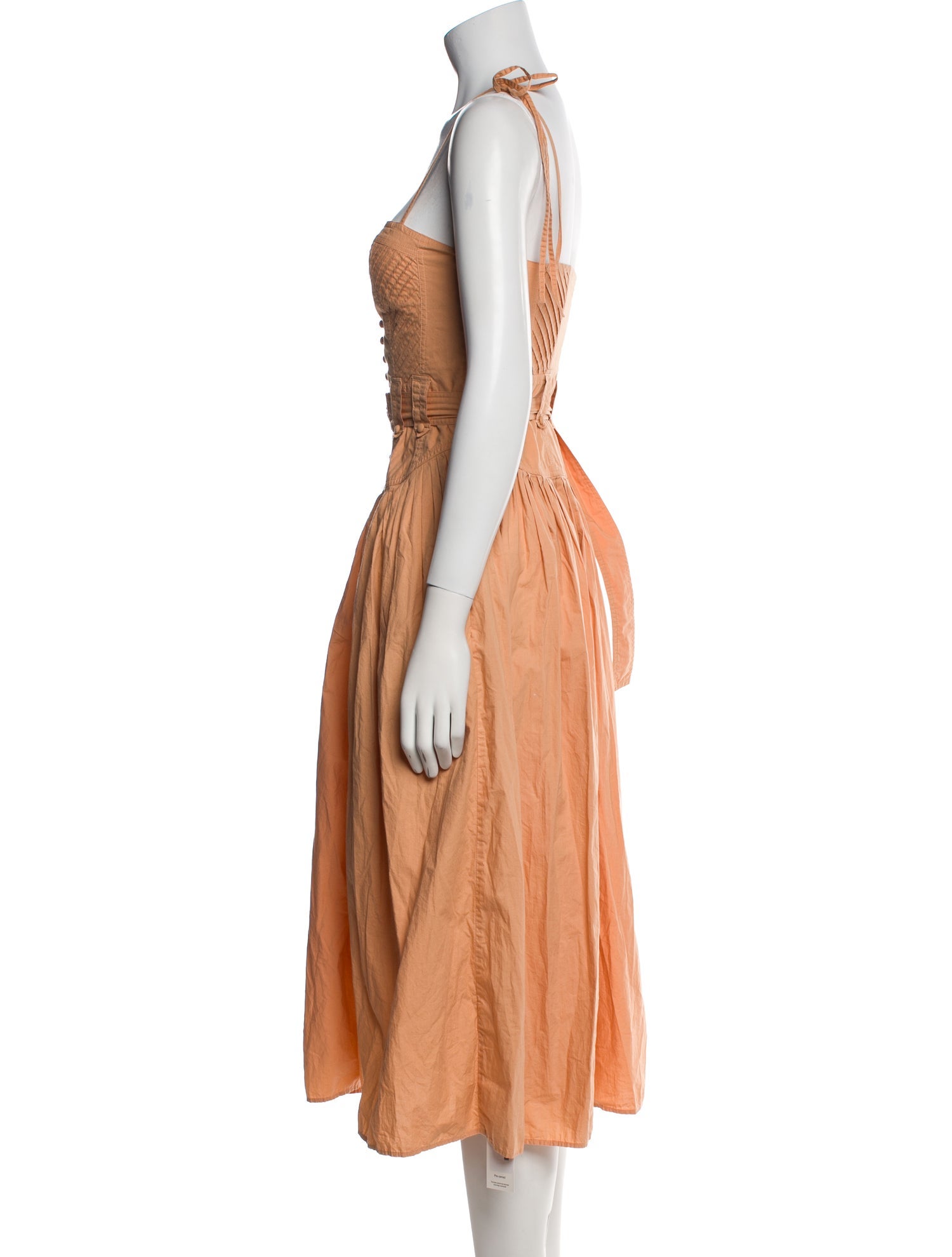 Ulla Johnson Square Neckline Midi Length Dress