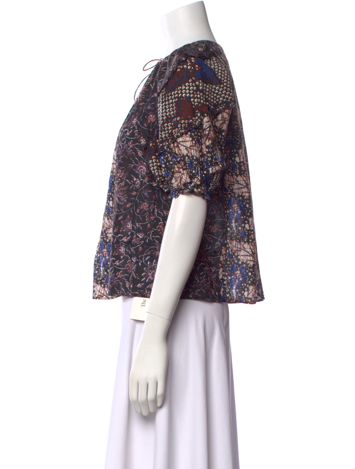 Ulla Johnson Printed Crew Neck Blouse