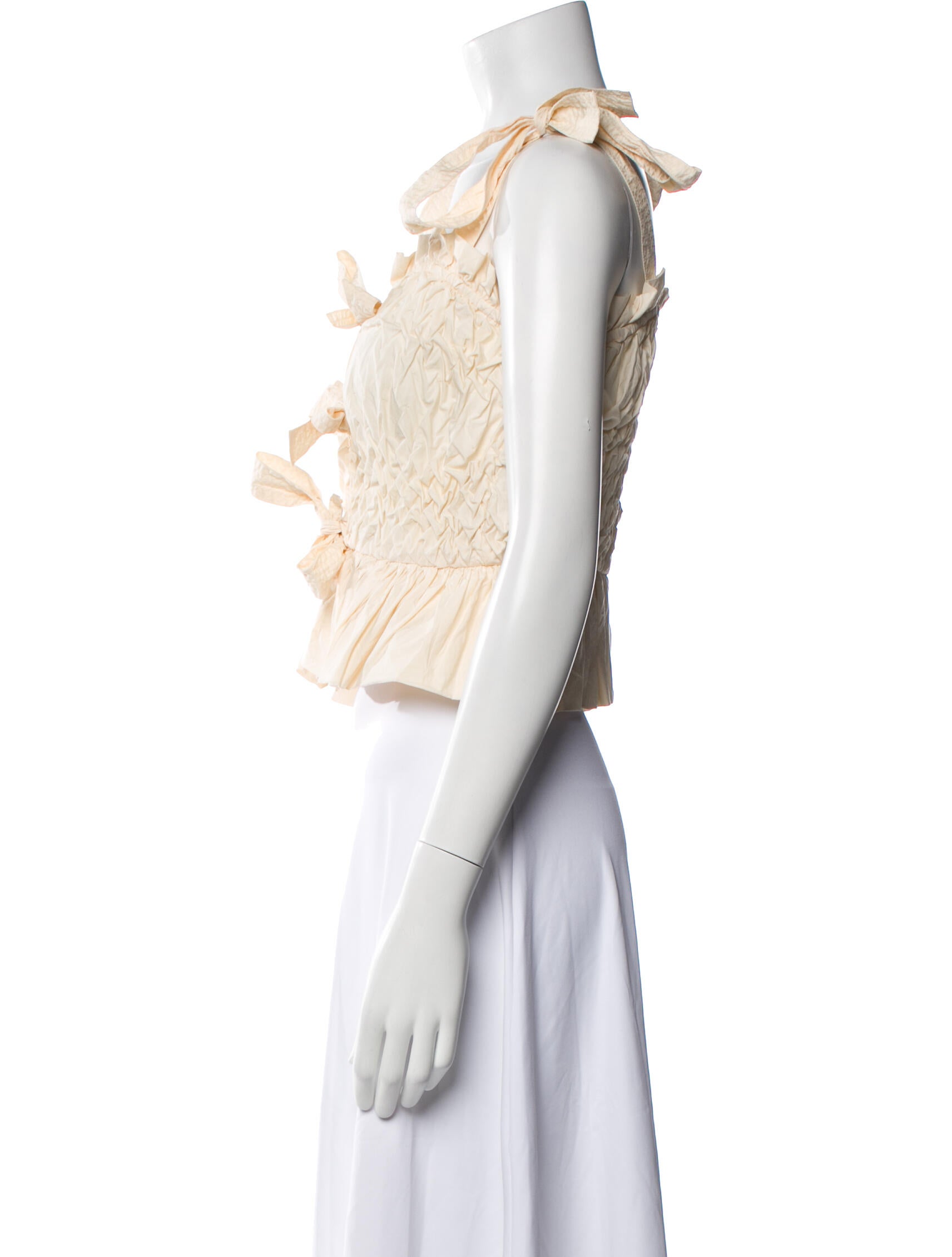 Ulla Johnson Square Neckline Sleeveless Crop Top