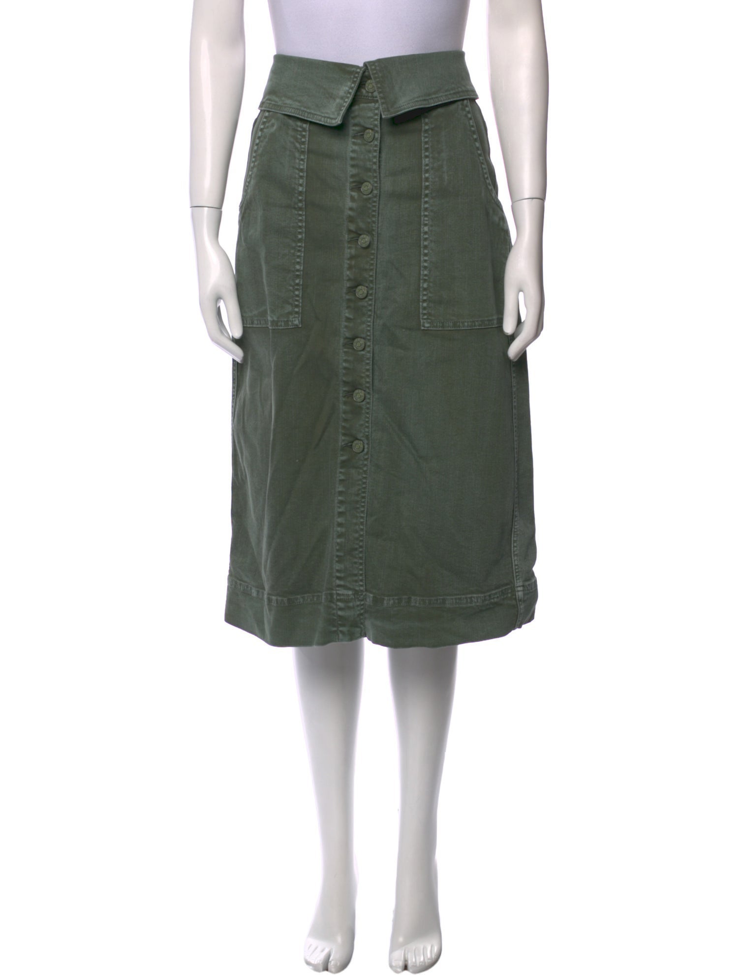 Ulla Johnson Distressed Accents Midi Length Skirt