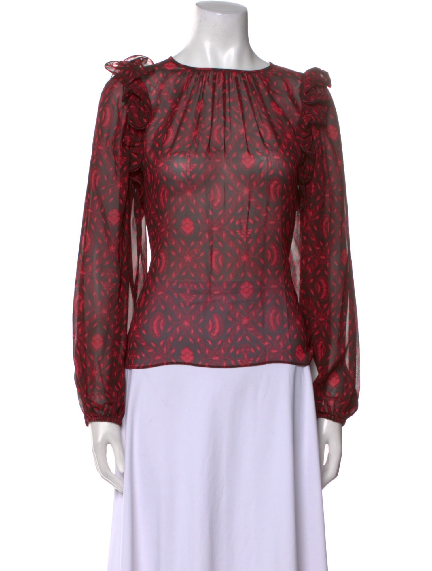 Ulla Johnson Silk Printed Blouse