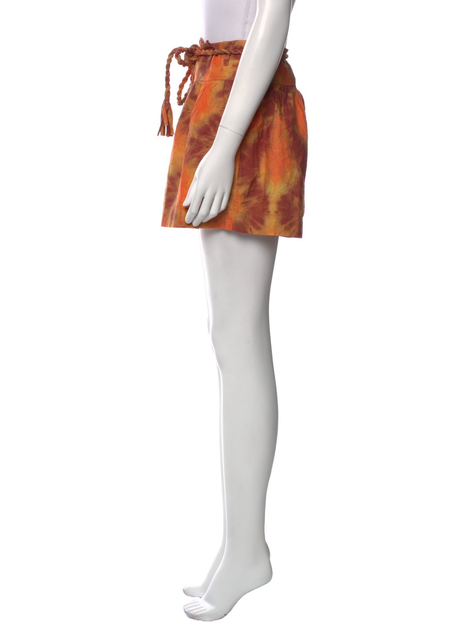 Ulla Johnson Tie-Dye Print Mini Shorts