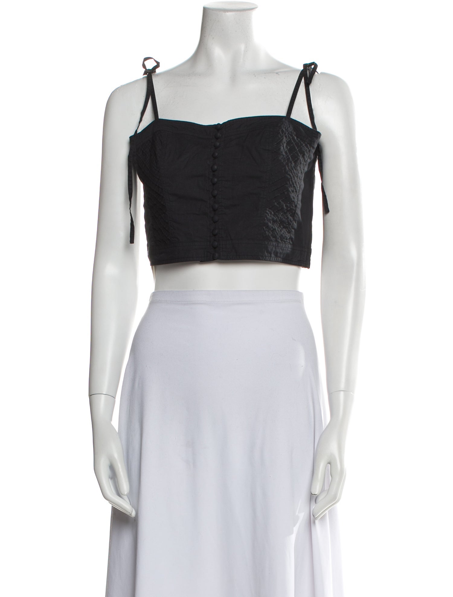 Ulla Johnson Square Neckline Sleeveless Crop Top