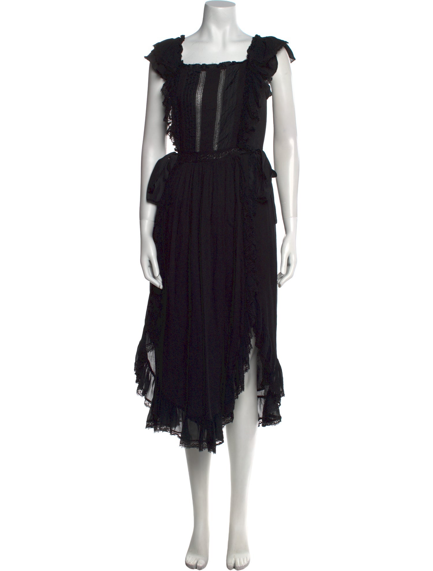 Ulla Johnson Square Neckline Midi Length Dress