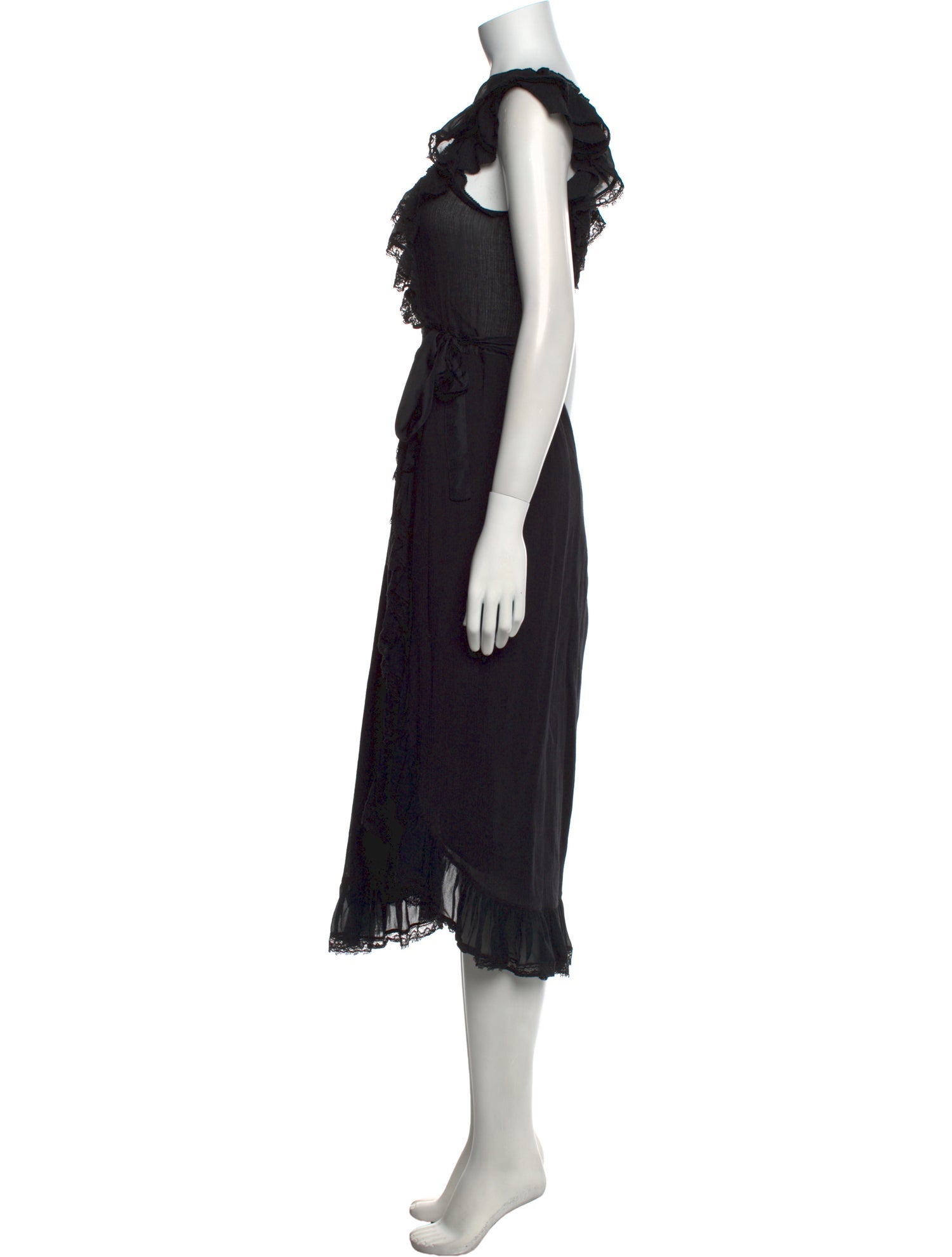 Ulla Johnson Square Neckline Midi Length Dress