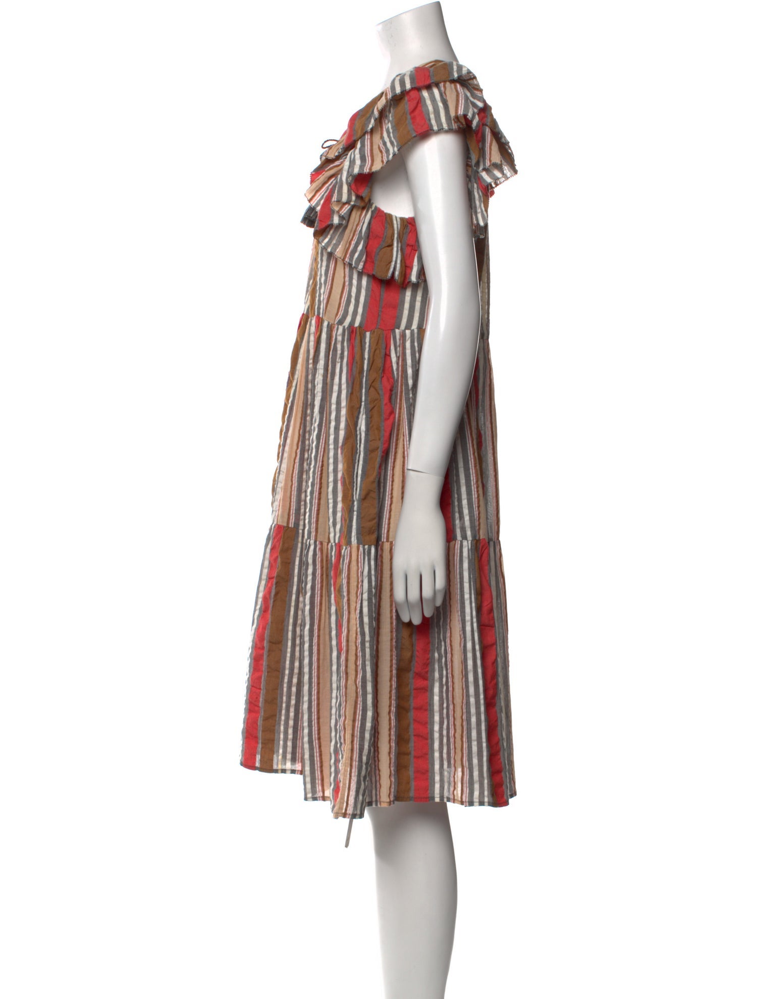 Ulla Johnson Plaid Print Knee-Length Dress