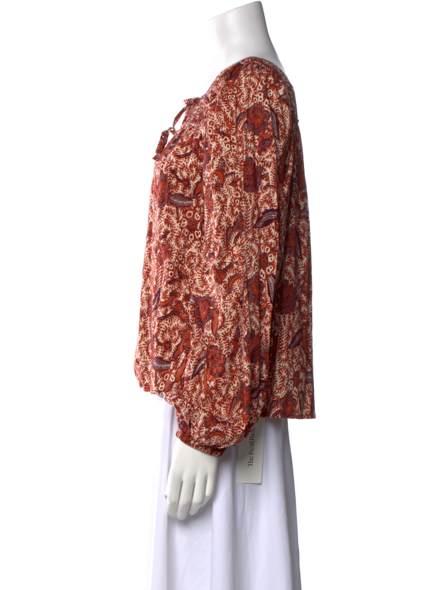 Ulla Johnson Printed Square Neckline Blouse