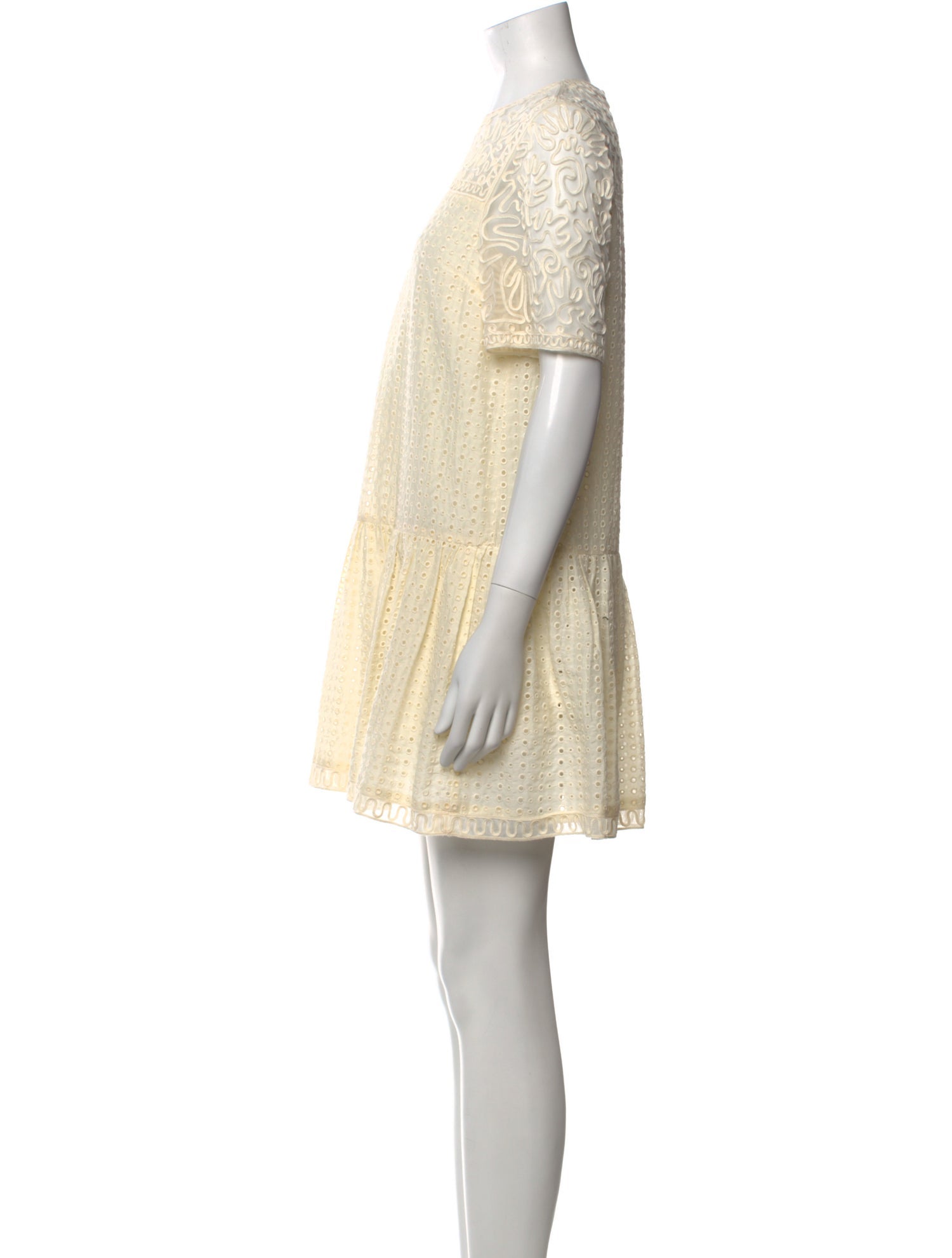 Ulla Johnson Crew Neck Mini Dress