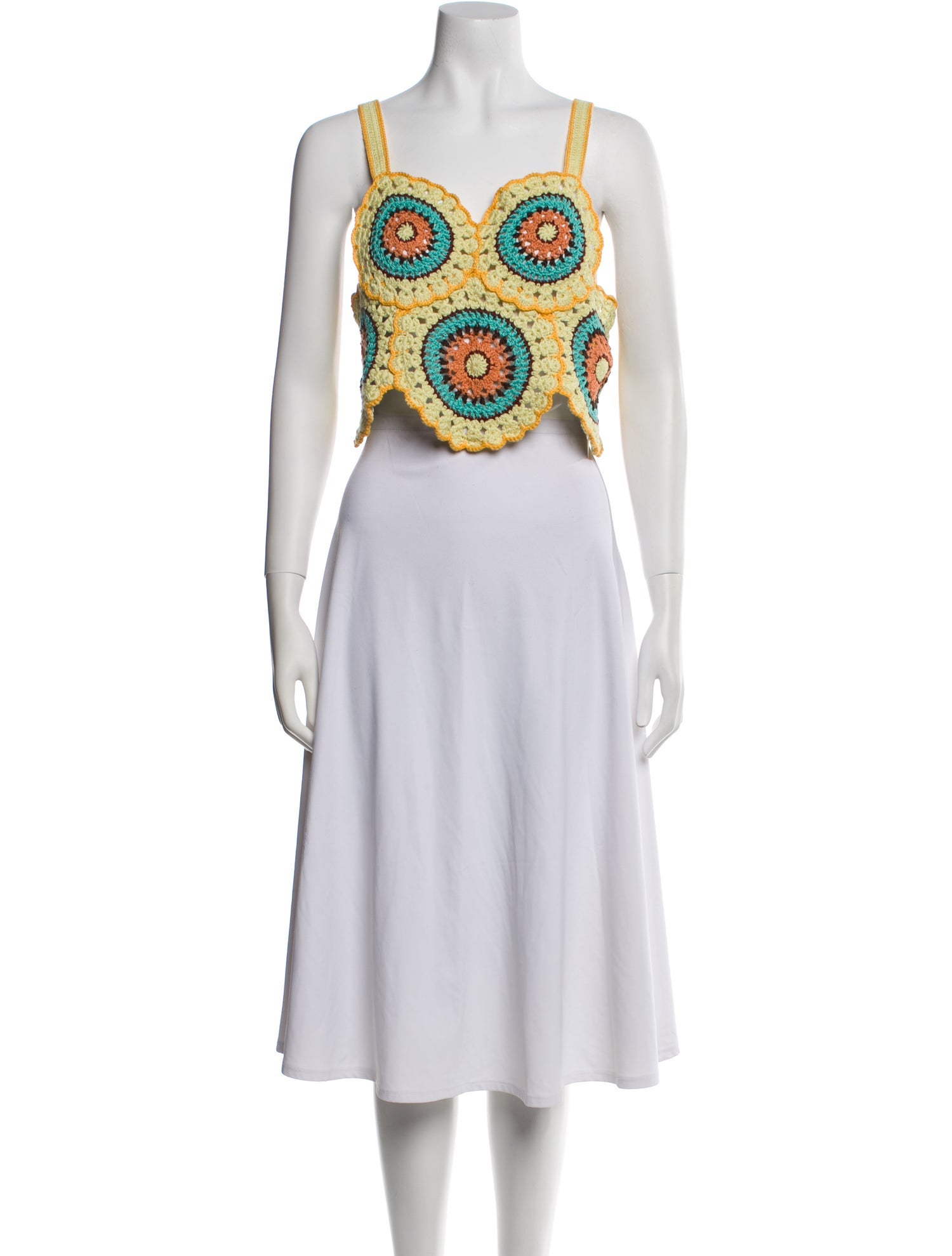 Ulla Johnson Paisley Print Square Neckline Crop Top w/ Tags