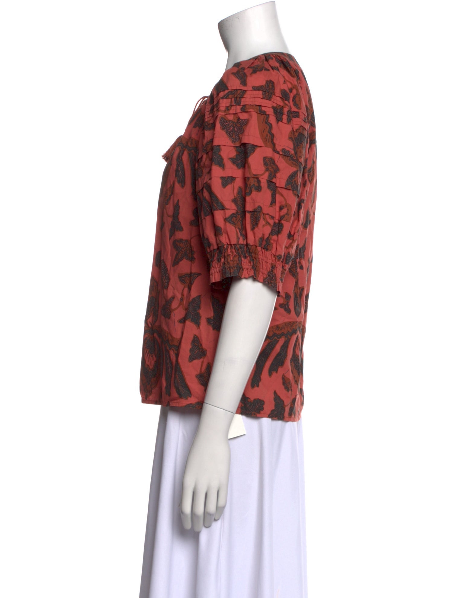 Ulla Johnson Printed Crew Neck Blouse
