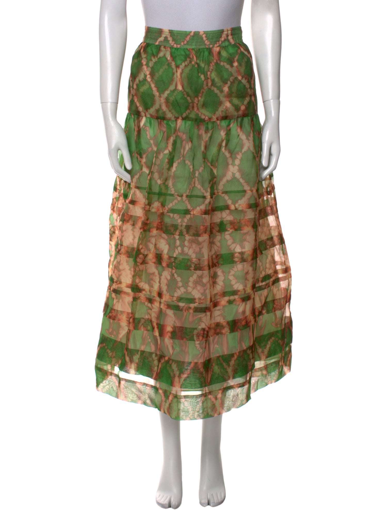 Ulla Johnson Silk Midi Length Skirt