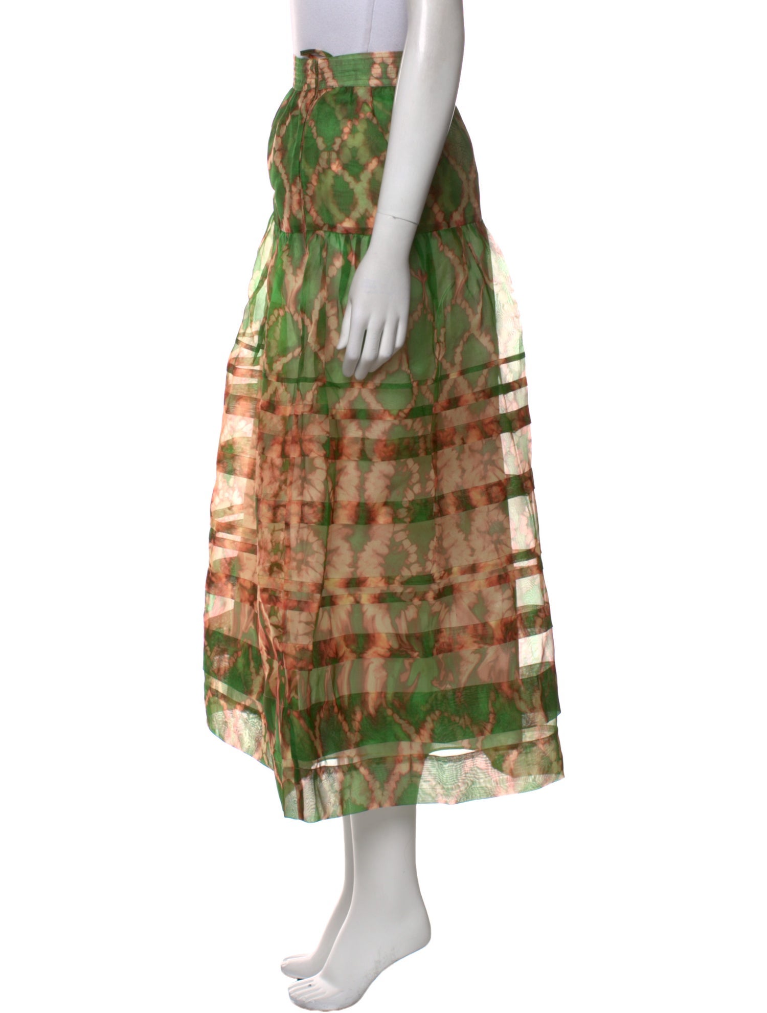 Ulla Johnson Silk Midi Length Skirt