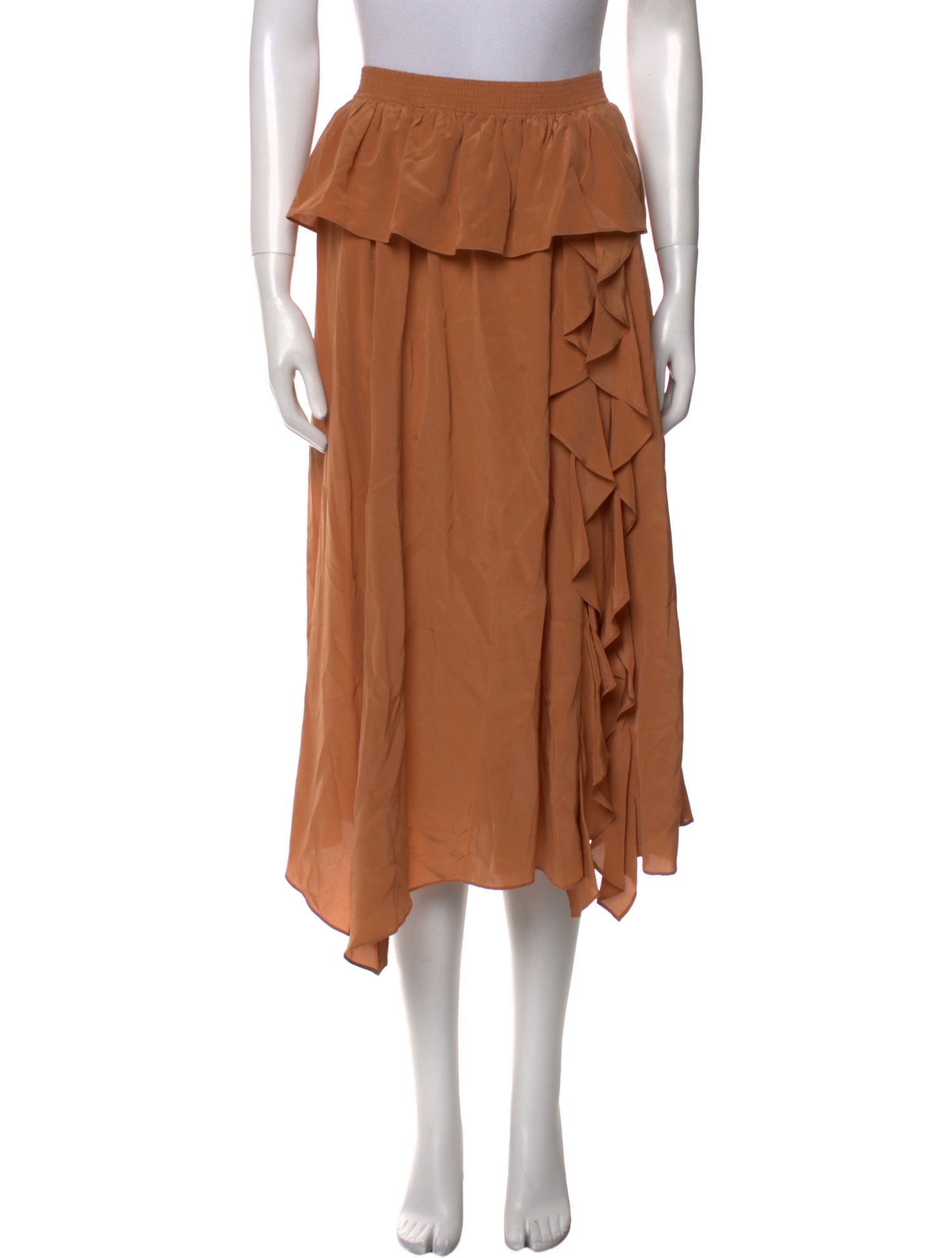 Ulla Johnson Silk Midi Length Skirt