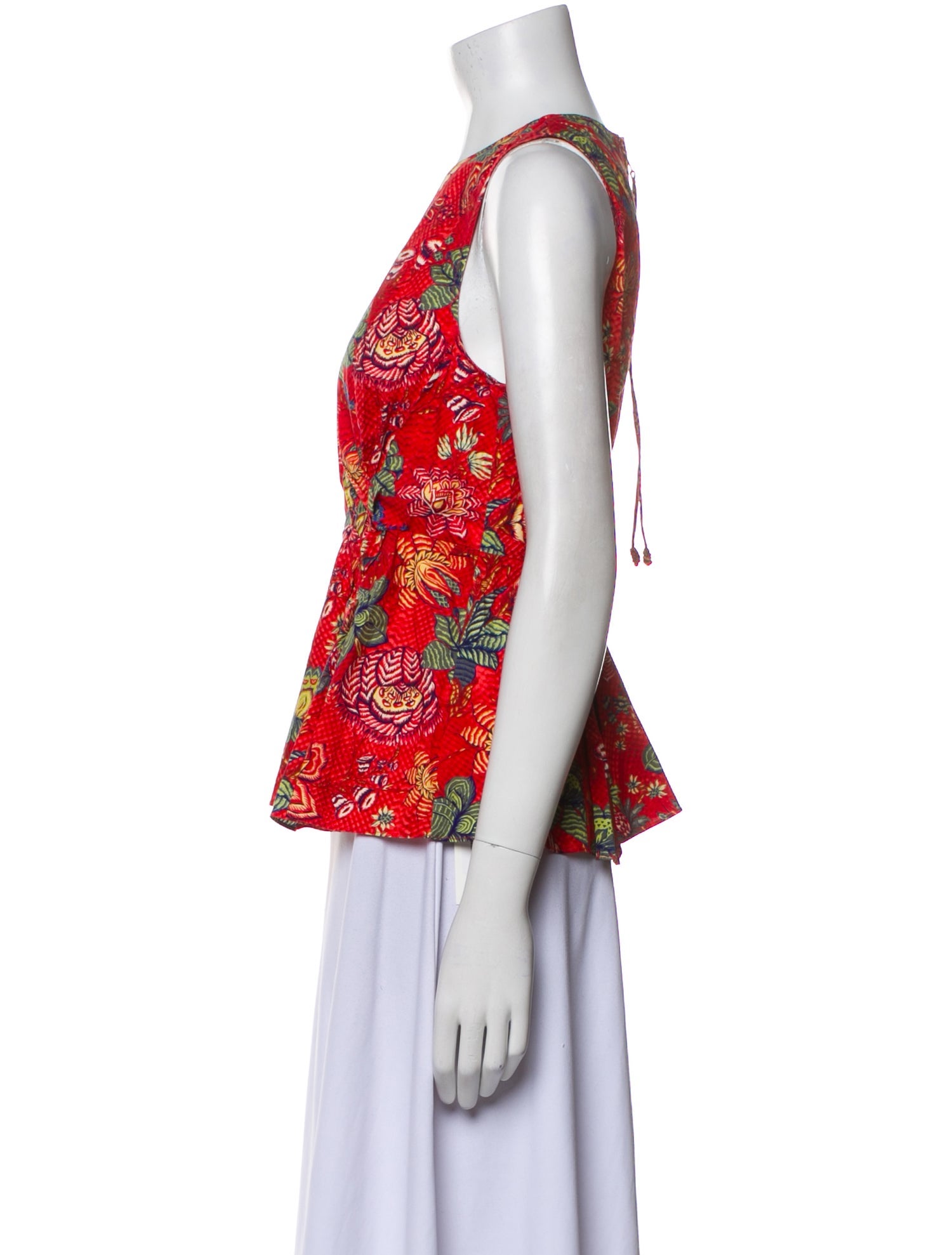 Ulla Johnson Floral Print V-Neck Blouse