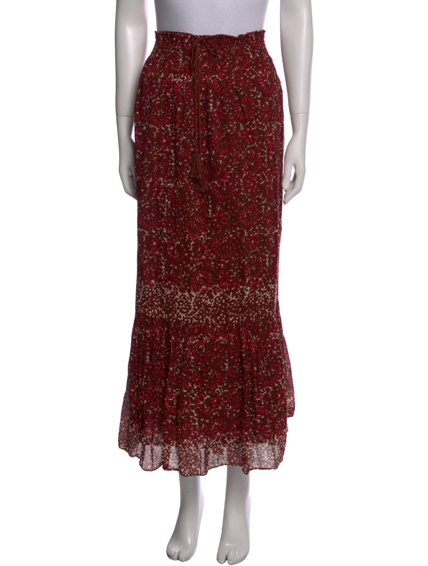 Ulla Johnson Floral Print Long Skirt