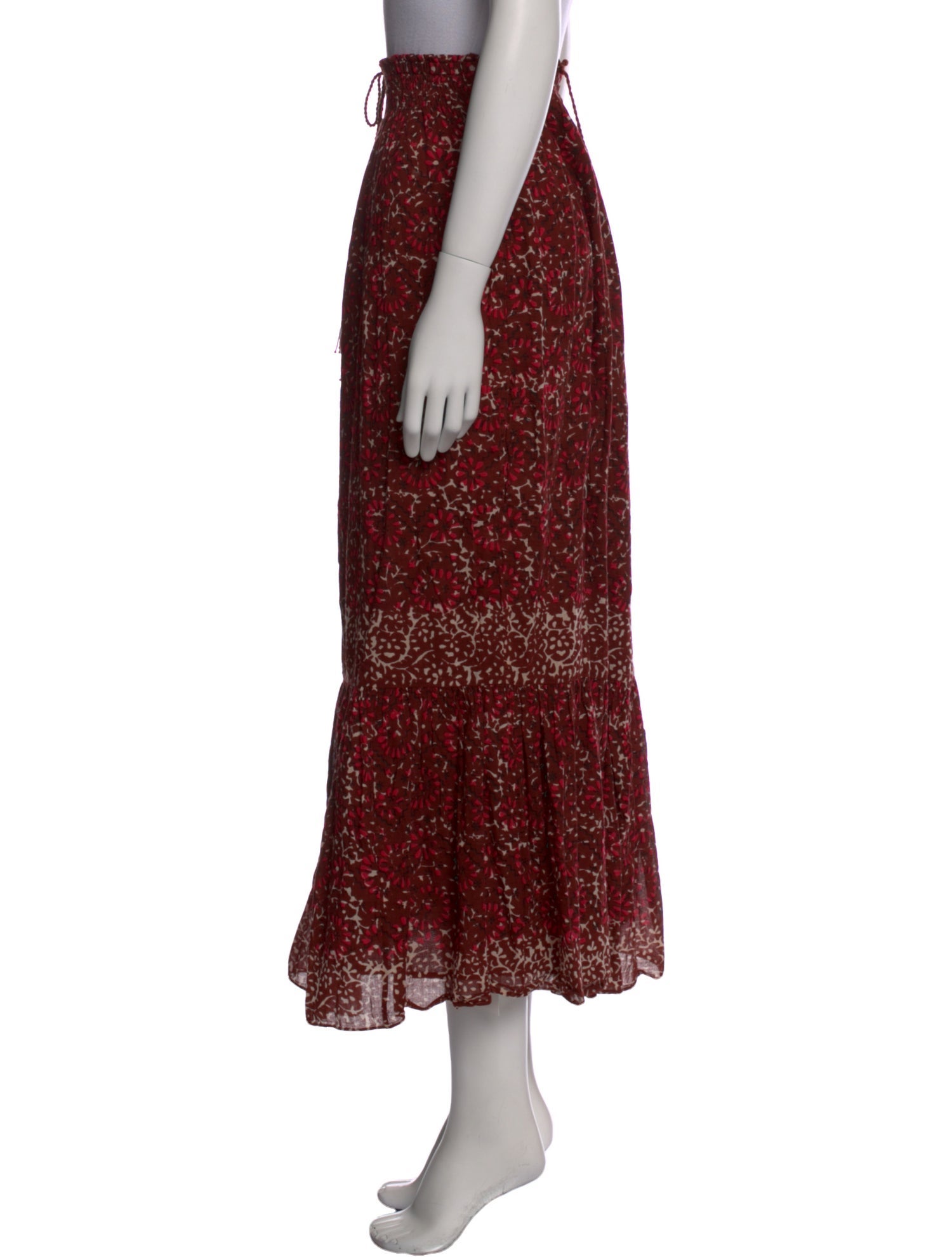 Ulla Johnson Floral Print Long Skirt