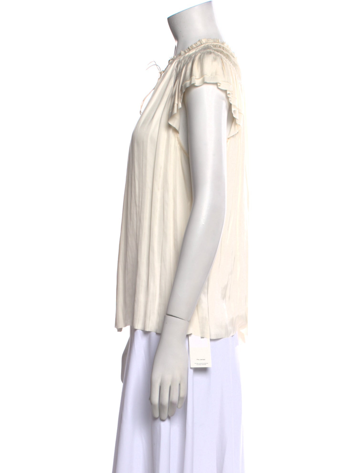 Ulla Johnson Crew Neck Short Sleeve Blouse