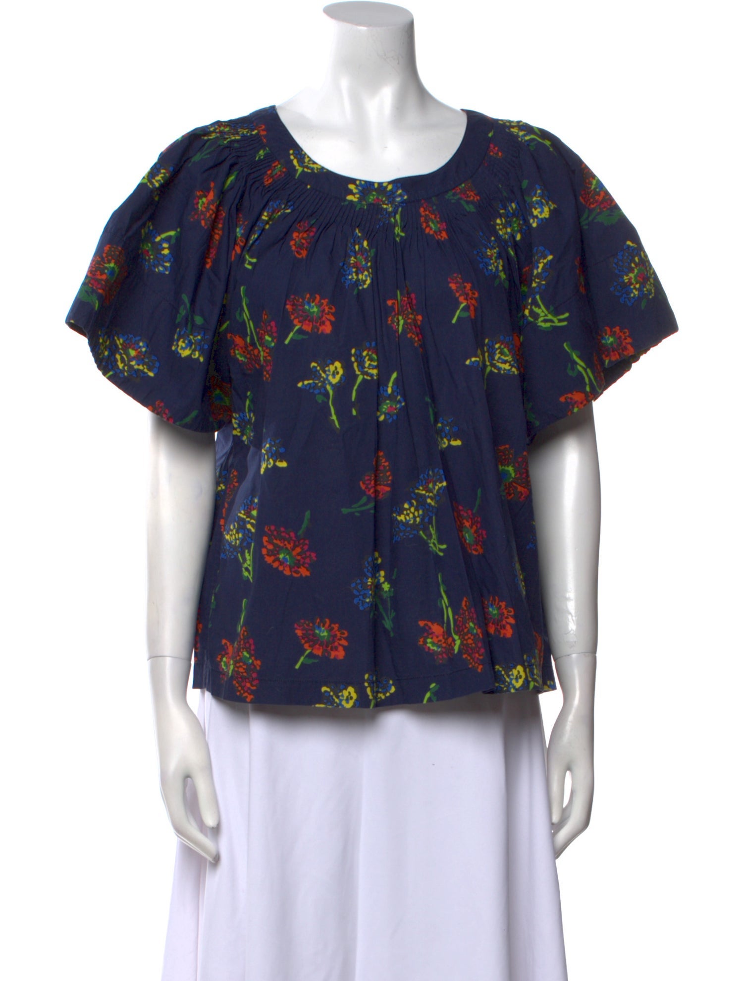 Ulla Johnson Floral Print Scoop Neck T-Shirt
