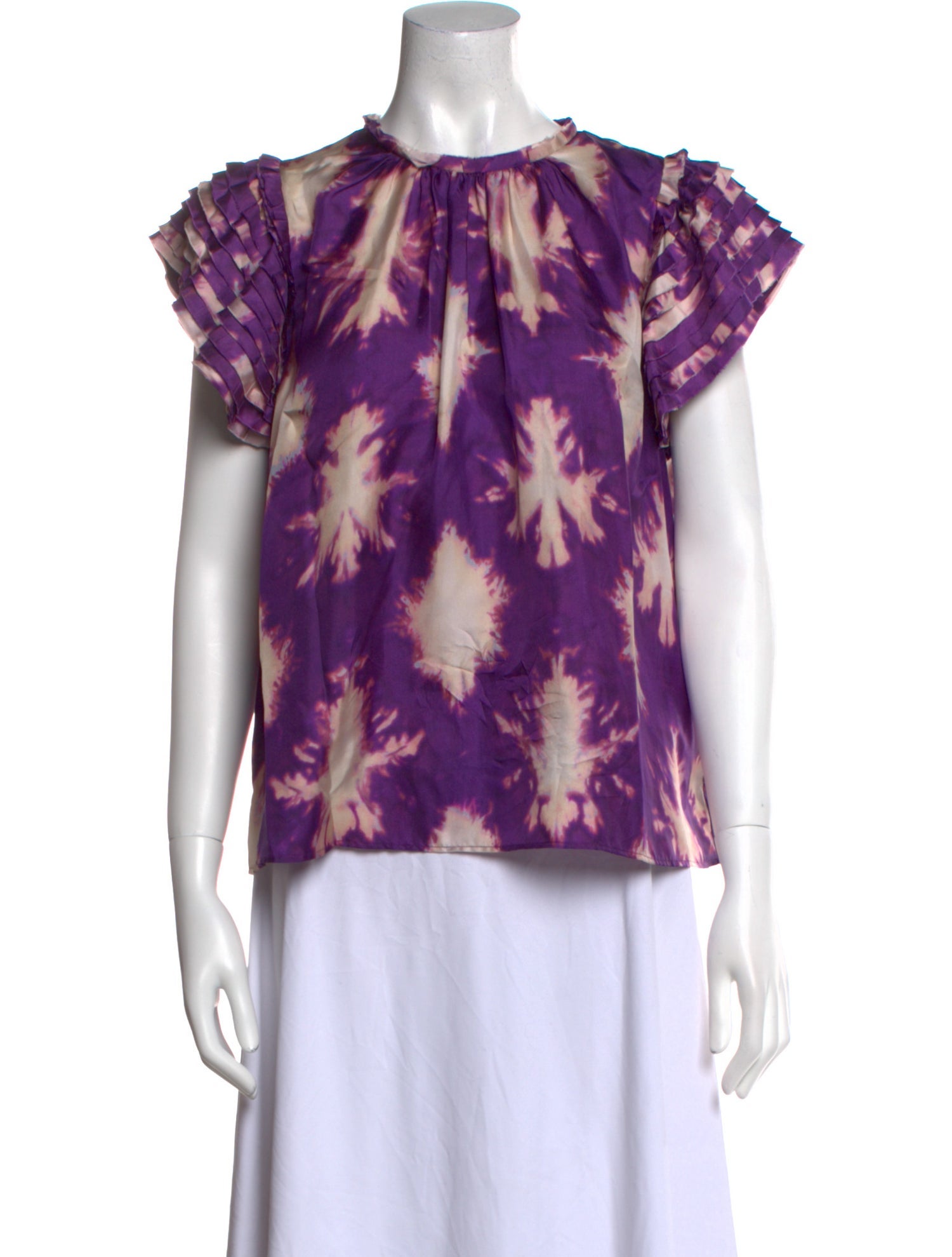 Ulla Johnson Silk Floral Print Blouse