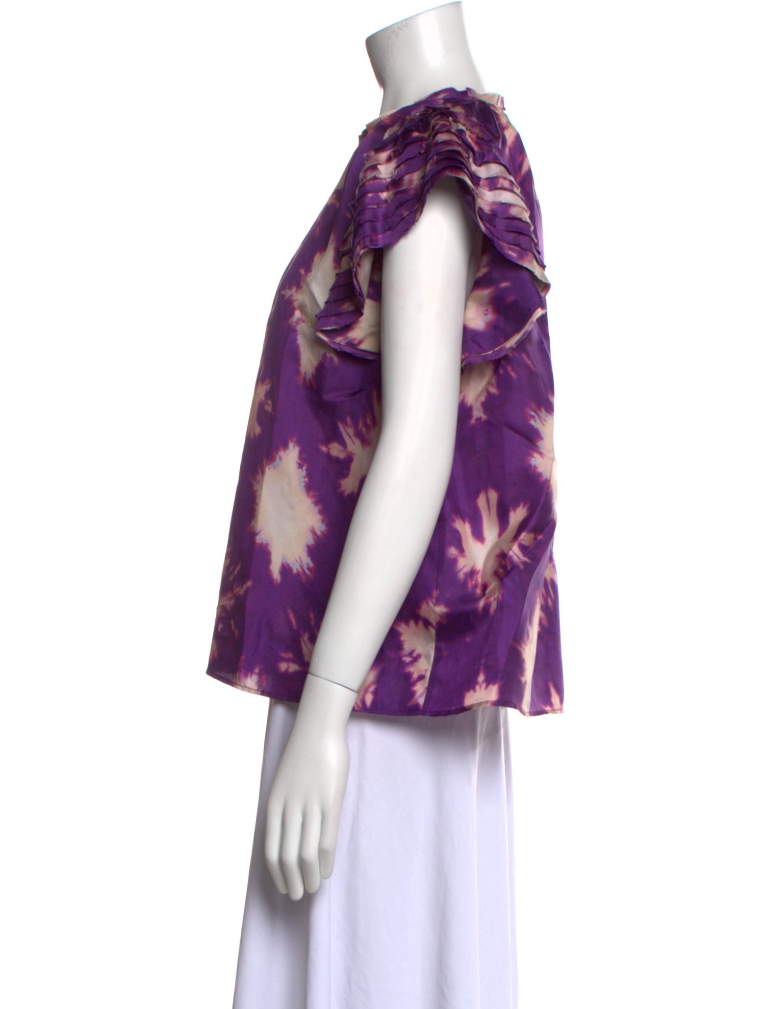 Ulla Johnson Silk Floral Print Blouse