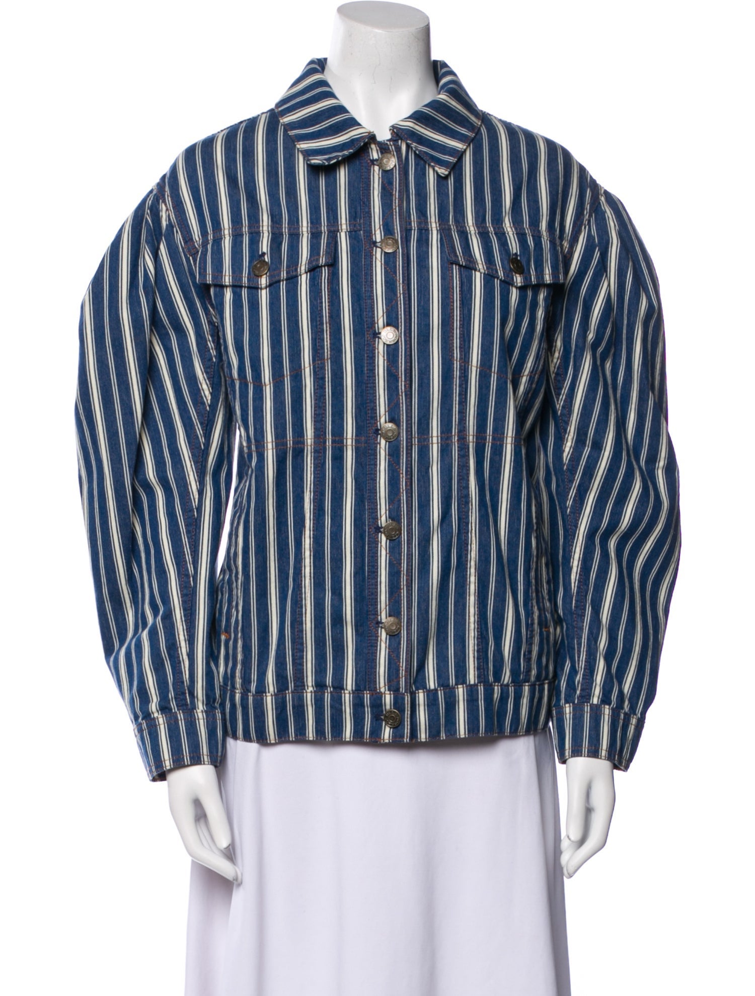 Ulla Johnson Striped Denim Jacket