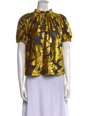 Ulla Johnson Nylon Printed Blouse