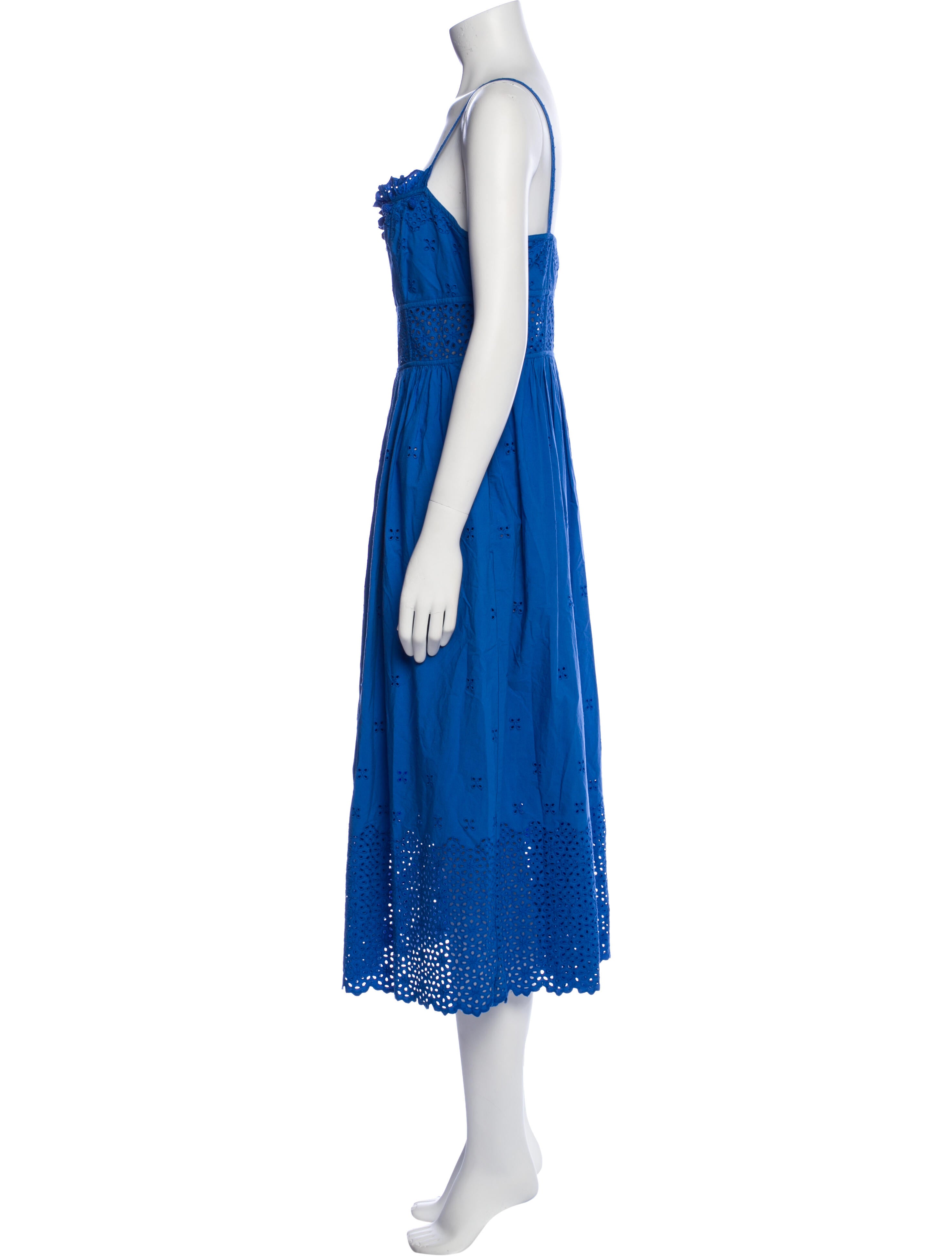 Ulla Johnson Square Neckline Midi Length Dress