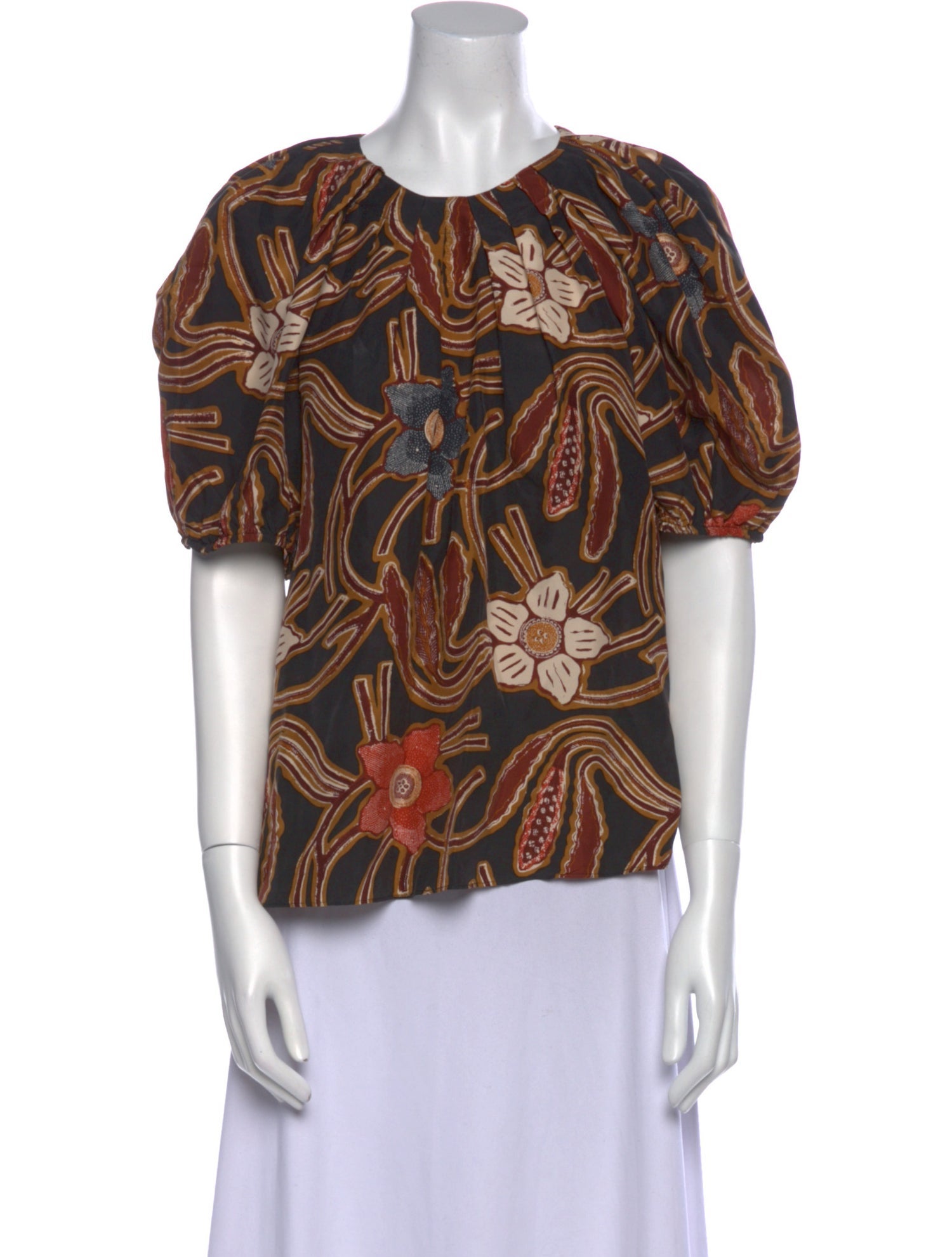 Ulla Johnson Silk Printed Blouse