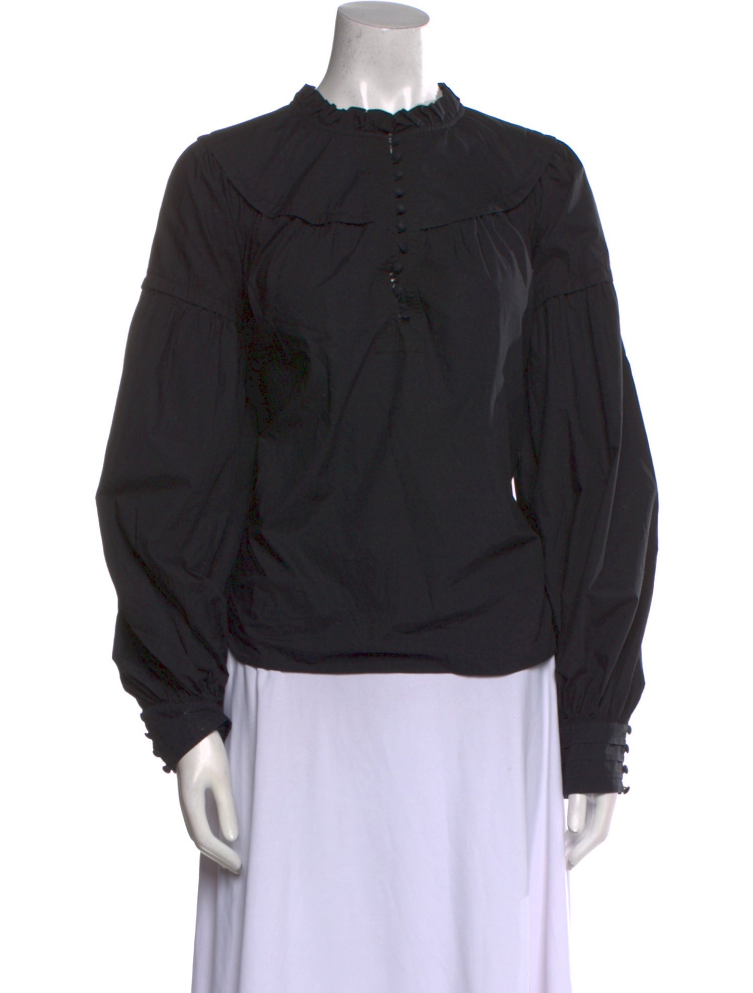 Ulla Johnson Mock Neck Long Sleeve Sweatshirt