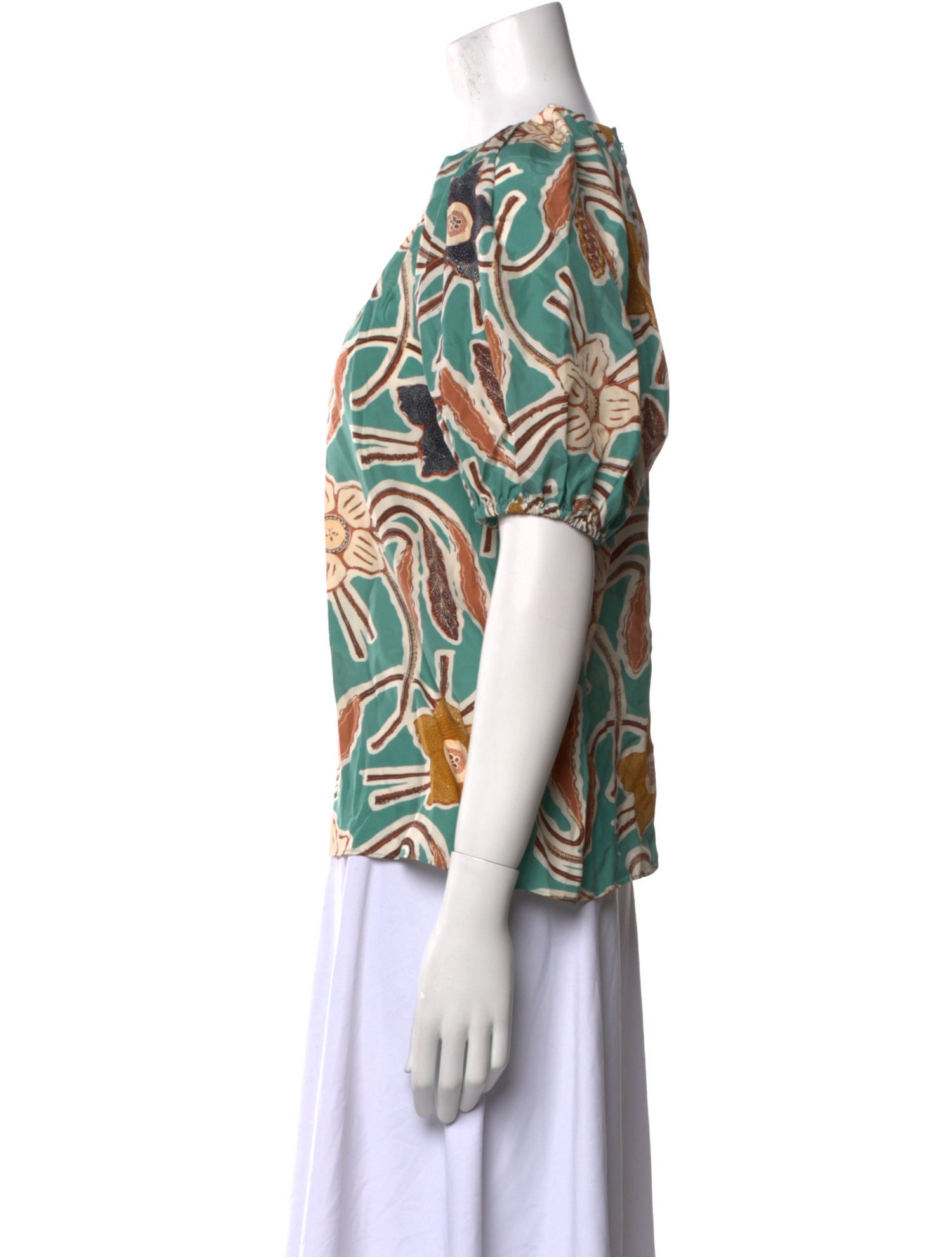 Ulla Johnson Silk Printed Blouse