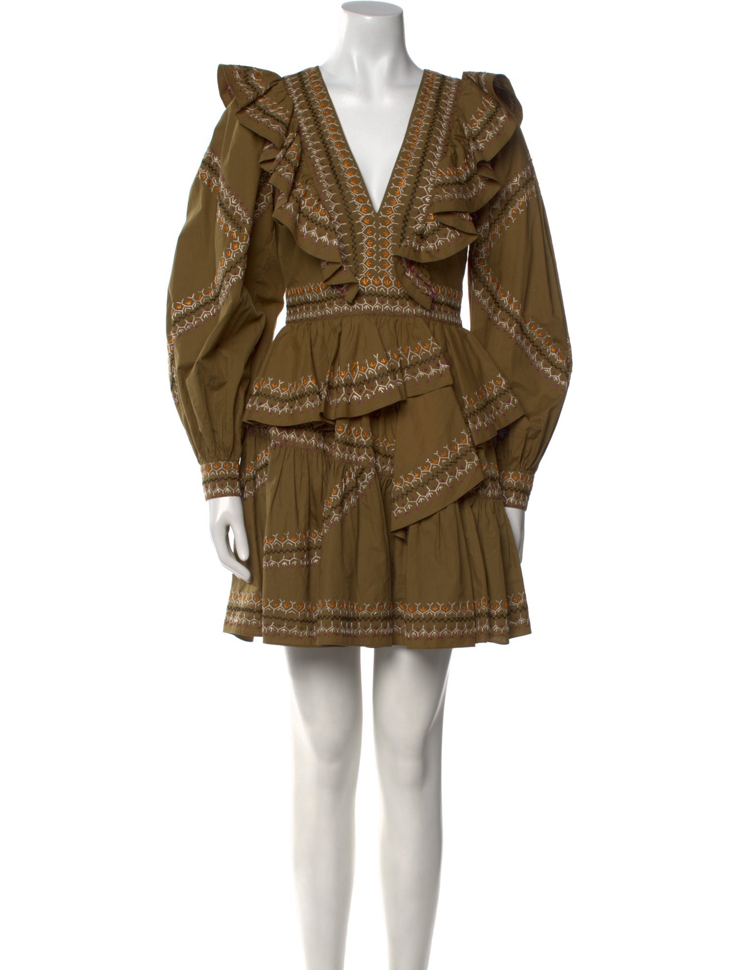 Ulla Johnson V-Neck Mini Dress