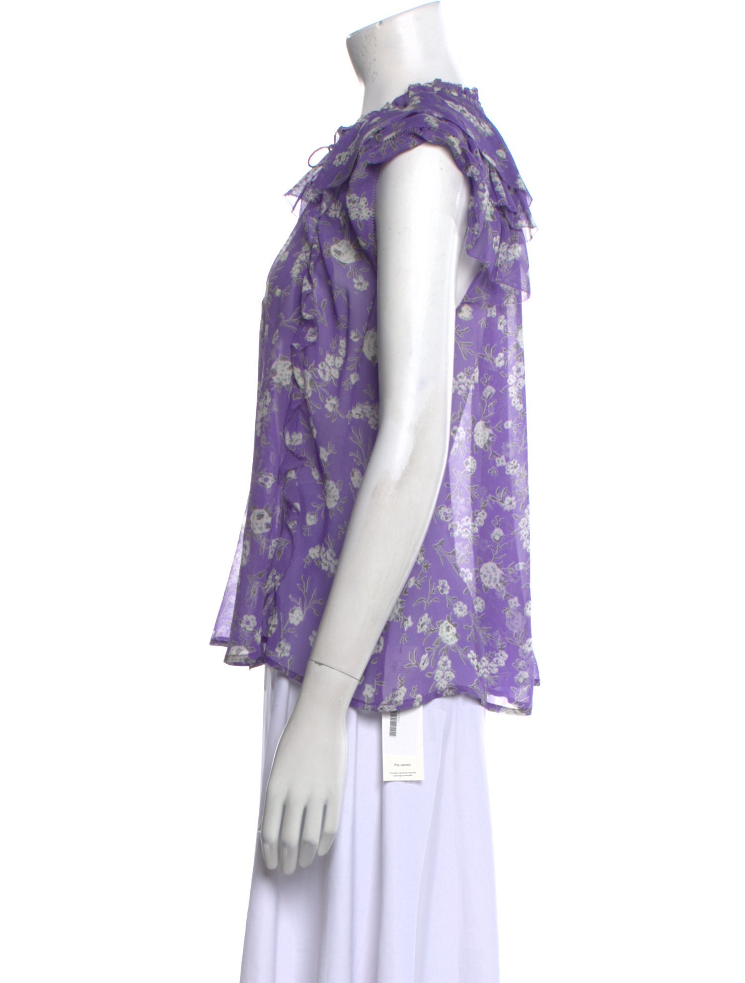 Ulla Johnson Silk Floral Print Blouse