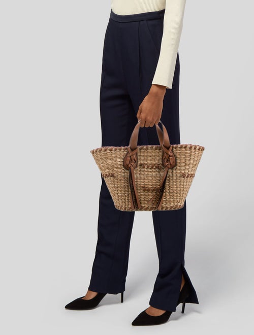 Ulla Johnson Raffia Top Handle Bag