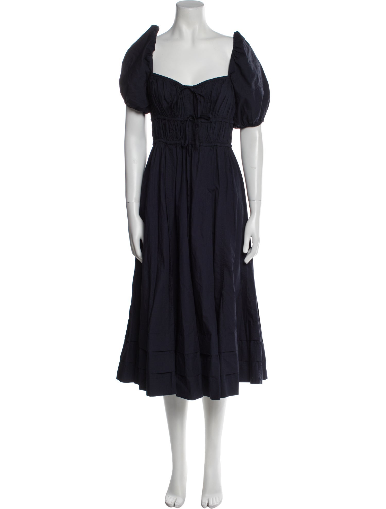 Ulla Johnson Square Neckline Midi Length Dress