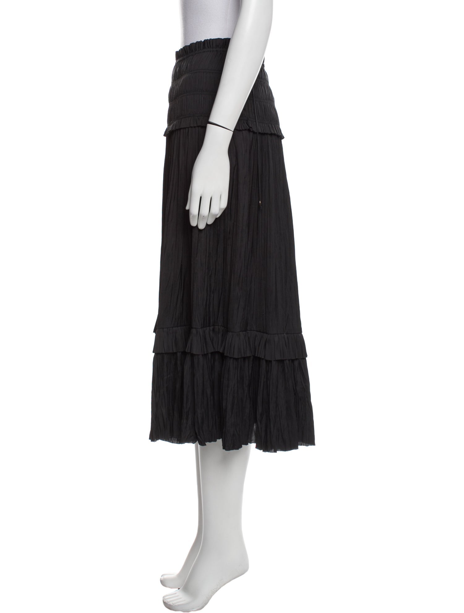 Ulla Johnson Ruffle Embellishment Midi Length Skirt