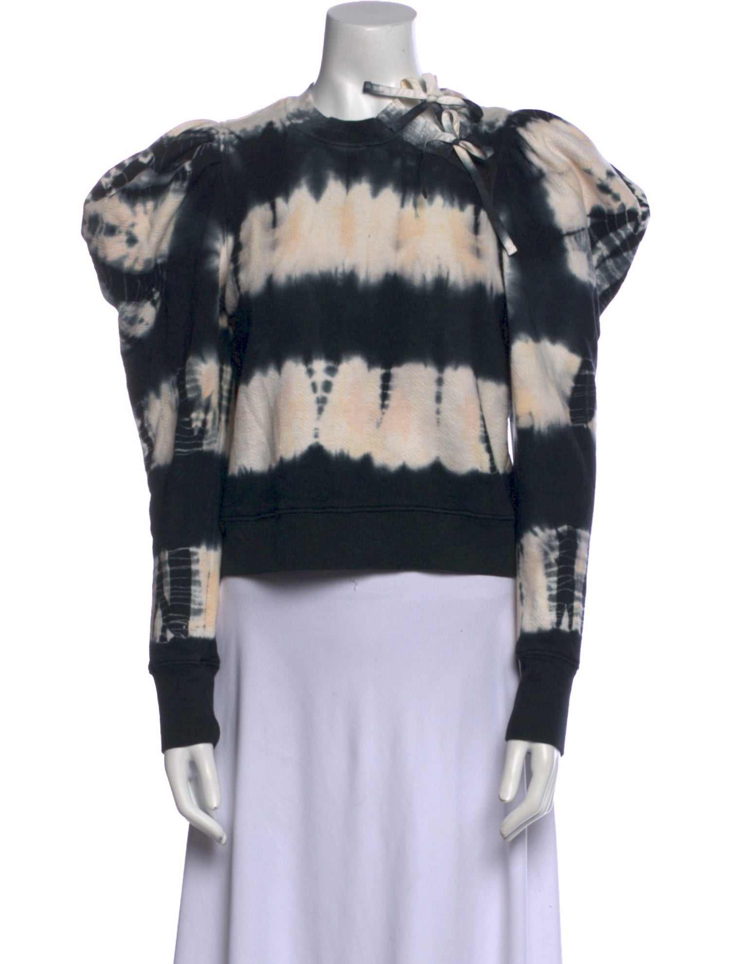 Ulla Johnson Tie-Dye Print Mock Neck Sweatshirt
