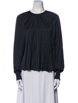 Ulla Johnson Crew Neck Long Sleeve Blouse
