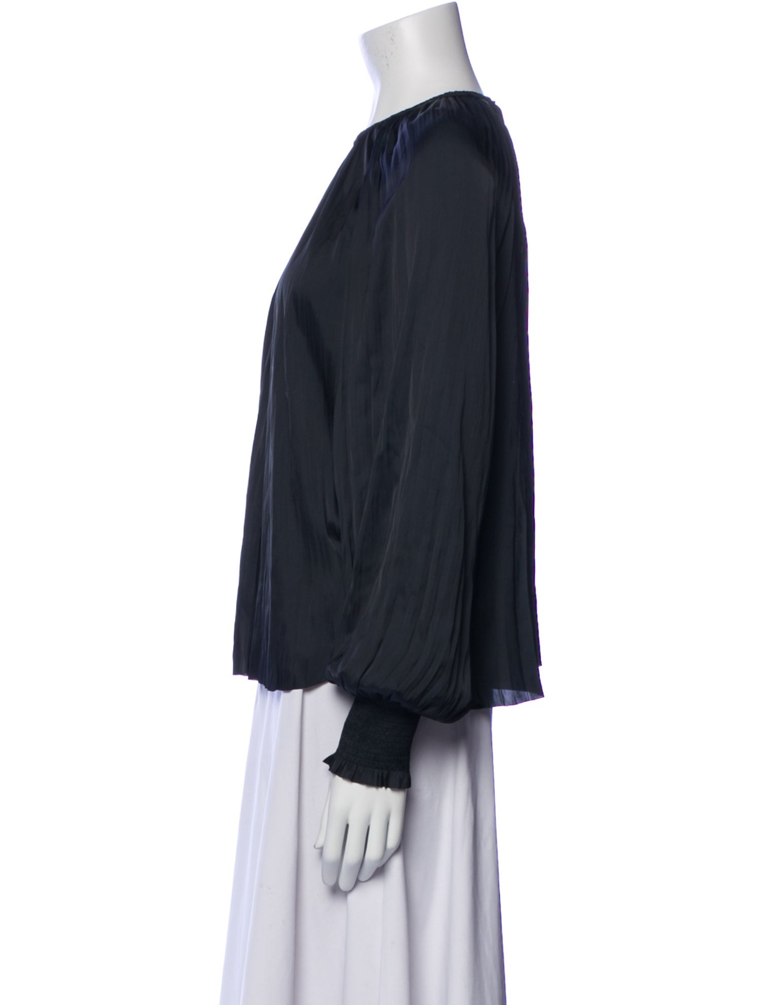 Ulla Johnson Crew Neck Long Sleeve Blouse