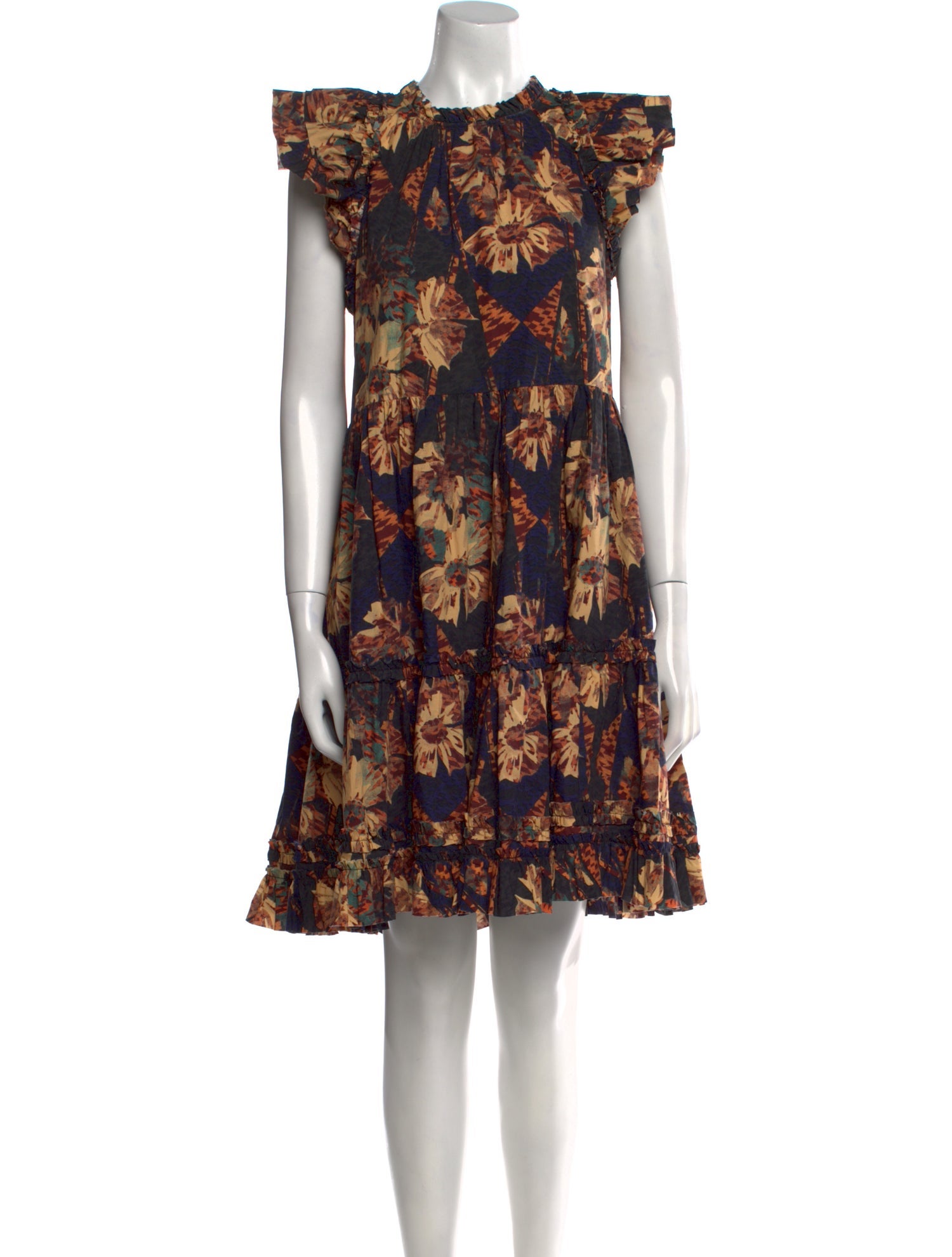 Ulla Johnson Floral Print Knee-Length Dress
