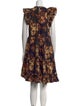 Ulla Johnson Floral Print Knee-Length Dress