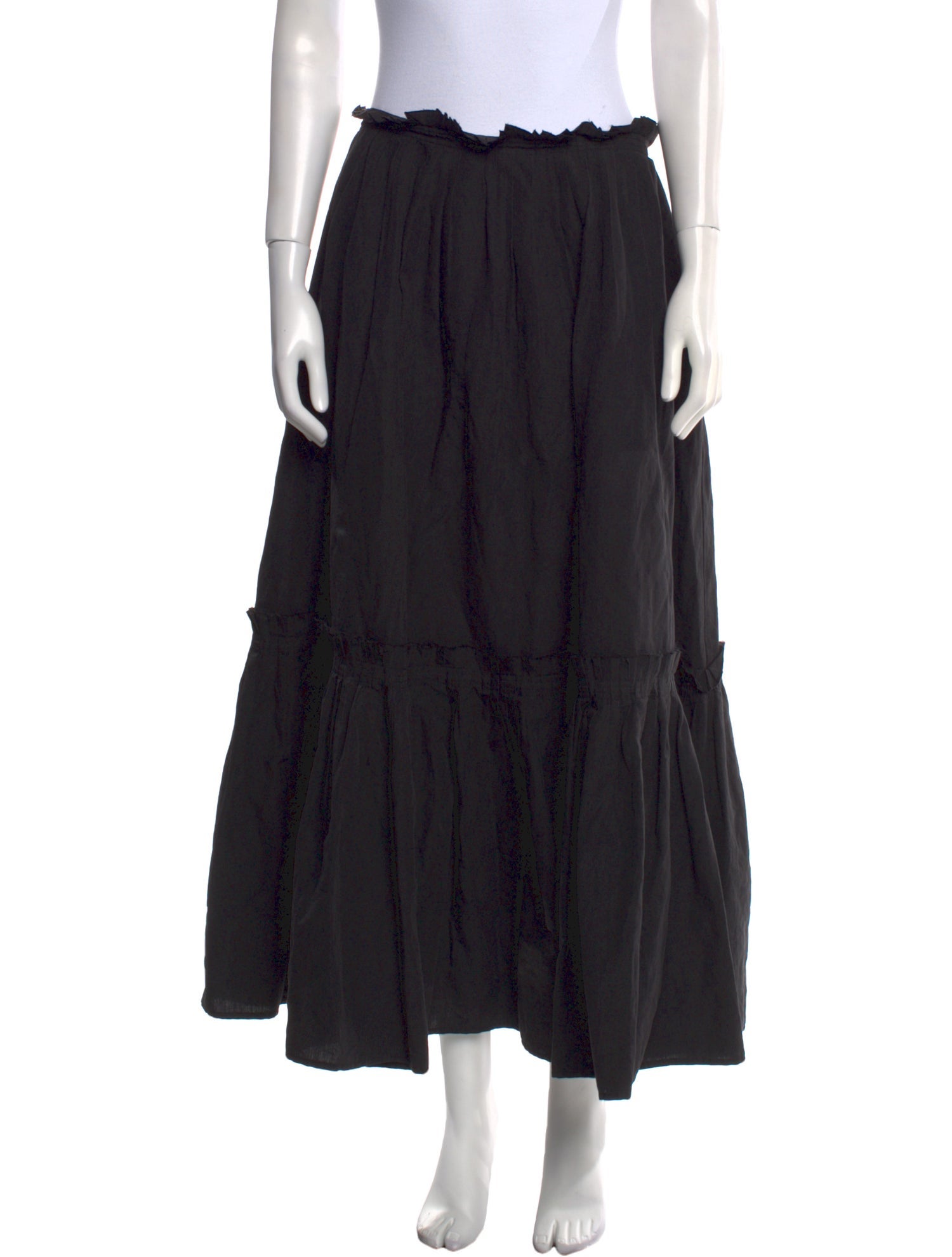 Ulla Johnson Ruffle Embellishment Midi Length Skirt